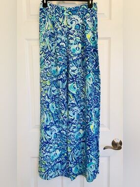 Lilly Pulitzer PANTS to Lizzy set Blue Crush